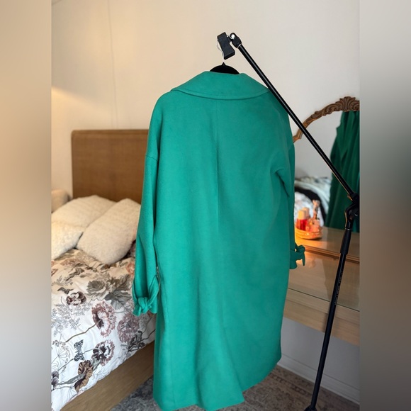 Vero Moda Teal Trench Coat - Picture 2 of 4